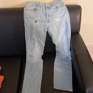 LEVIS 501 WOMENS HIGH RISE JEANS